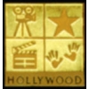 HOLLYWOOD GOLD SQUARE PIN